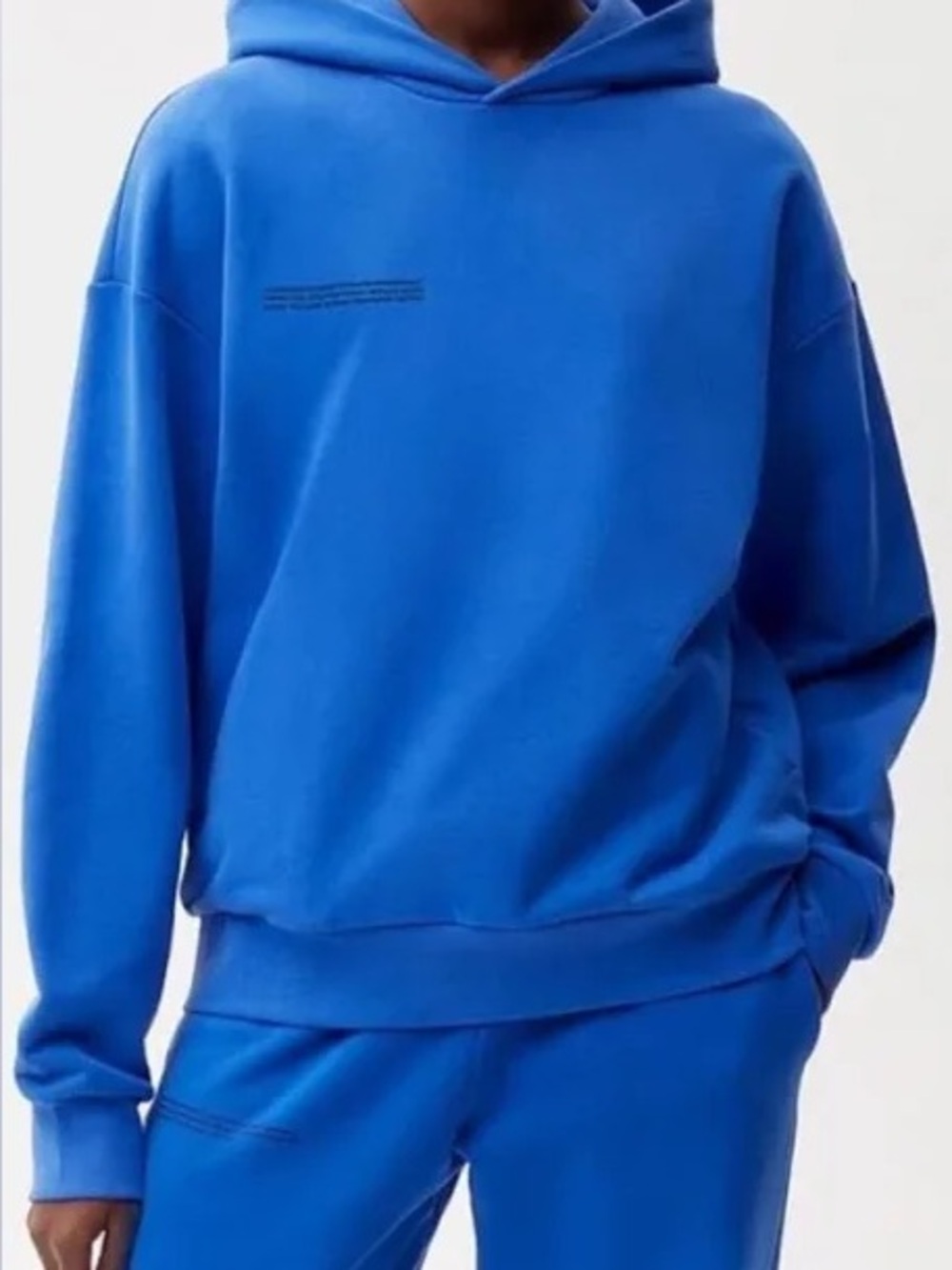 Pangaia Blue Hooded Sweatshirt